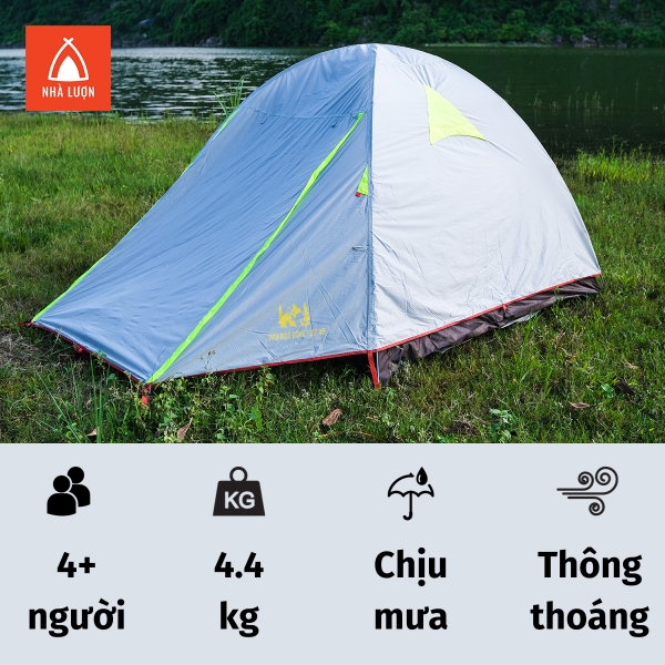 Lều cắm trại 4 người Treckking Dome Tent 4P