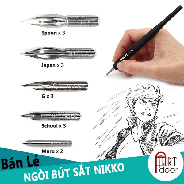 Cán hoặc Ngòi bút sắt HOLBEIN Nikko Manga vẽ truyện tranh (lẻ)