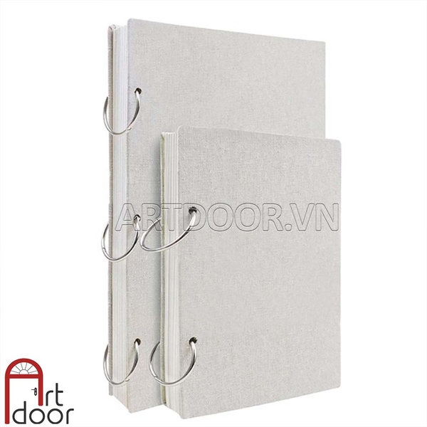 Sổ vẽ chì Khoen Còng mỏng 120gsm (vân mịn)