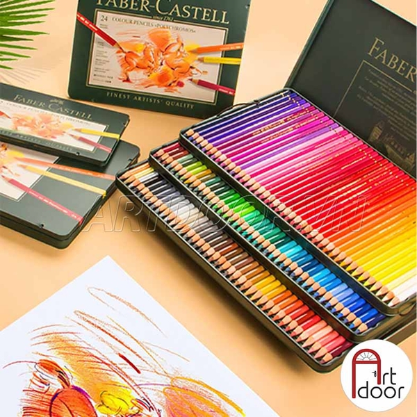 Bộ chì màu Khô FABER CASTELL Polychromos (hộp thiếc) - Nhiều Màu