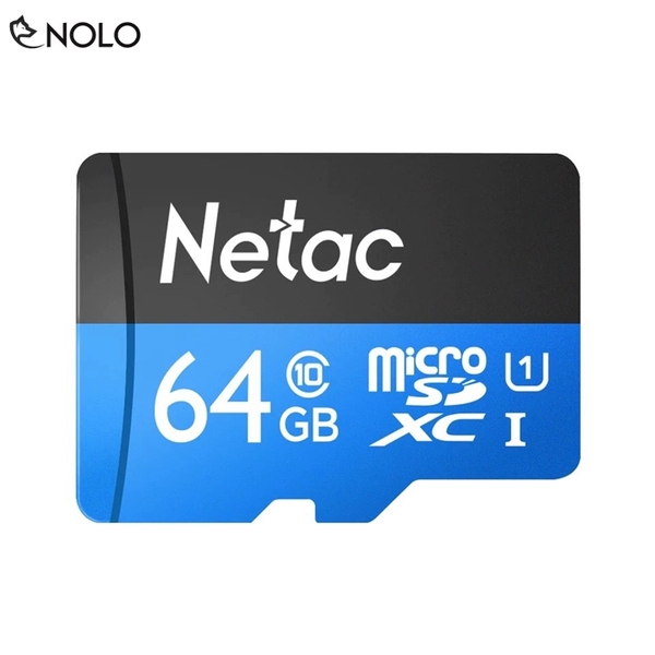 Thẻ Nhớ Nhỏ MicroSD Netac Dung Lượng 64Gb Model P500 Chuẩn Class 10 UHS U1 Tốc Độ Truy Xuất Lên Đến 90Mbs