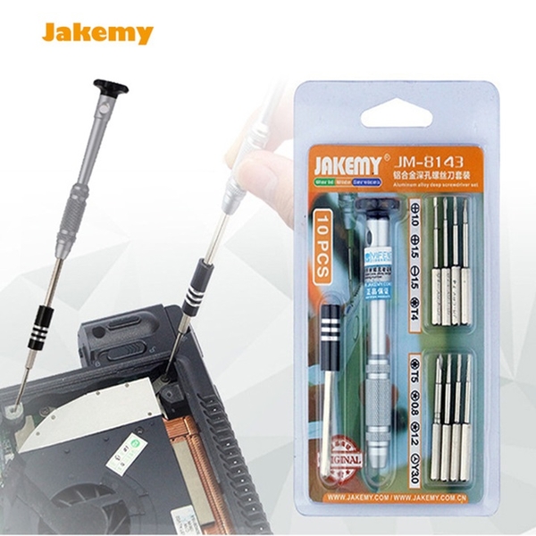 Bộ Vít 10in1 Jakemy JM-8143 Chuyên Sửa Điện Thoại, Laptop