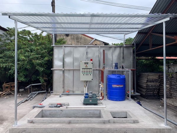 Hệ thống xử lý nước thải Công ty than Khánh Hòa - nhà ăn ca