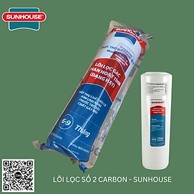 Combo 3 lõi lọc nước số 123 Sunhouse lắp vừa cốc lọc thô 10 inch máy lọc RO