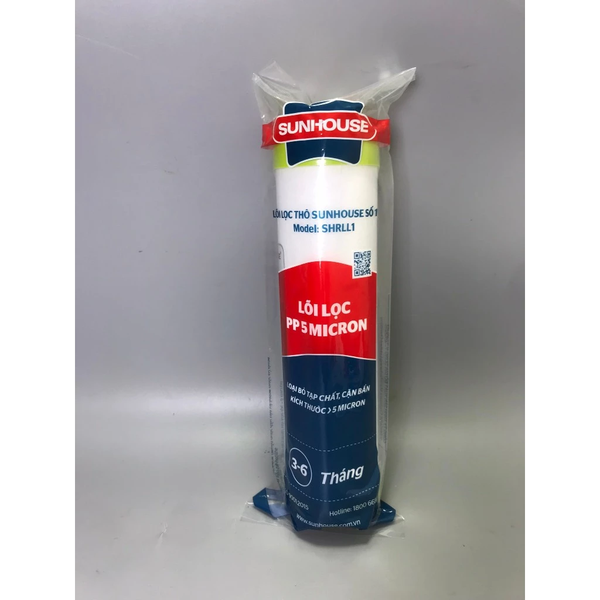 Combo 3 lõi lọc nước số 123 Sunhouse lắp vừa cốc lọc thô 10 inch máy lọc RO