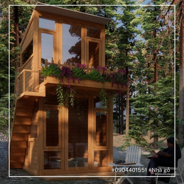 Nhà gỗ lắp ghép bảo vệ môi trường