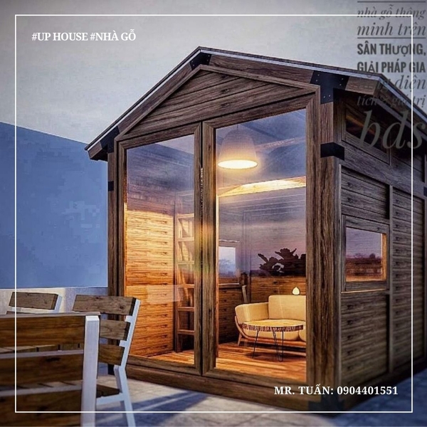 Nhà gỗ lắp ghép đong đầy