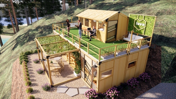 Mẫu nhà gỗ lắp ghép Happy House