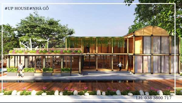biệt thự nhà gỗ lắp ghép thông minh