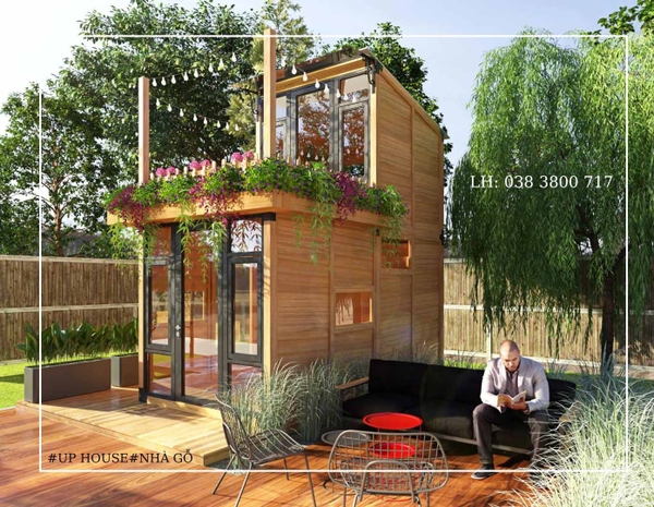 nhà gỗ làm quán cafe