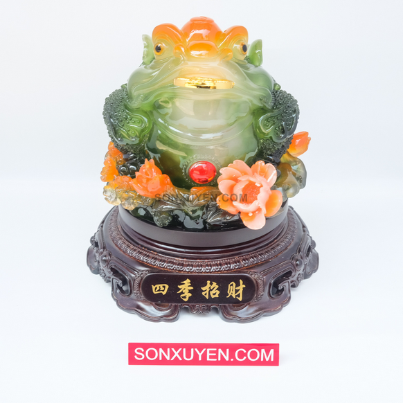 Cóc ngọc xanh hoa phú quý cao 28 r23