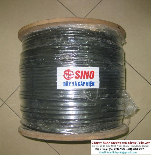 Cáp đồng trục 5C-FB lõi BC 96 sợi SINO chống ẩm - Sino 5C-FB/BC/96/SN/CA (200m/cuộn)