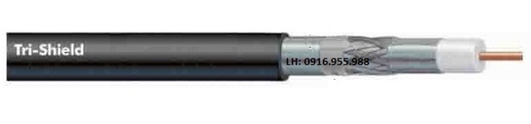 Cáp đồng trục-Coaxial cable Alantek RG-11 Tri-Shield no Messenger Part Number: 301-RG1100-3SBK-2223