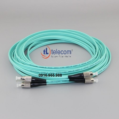 Dây cáp nhảy quang FC to FC, Multimode, Duplex OM3 tltelecom 9/125