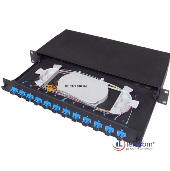 Hộp phối quang ODF 12 core rack 19'' cố định