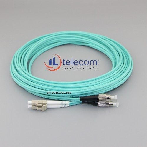 Dây cáp nhảy quang LC to FC, Multimode, Duplex OM3 tltelecom 9/125