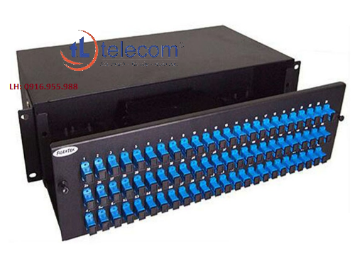 Hộp phối quang ODF 72Fo lắp tủ rack 19″ trong nhà FULL phụ kiện