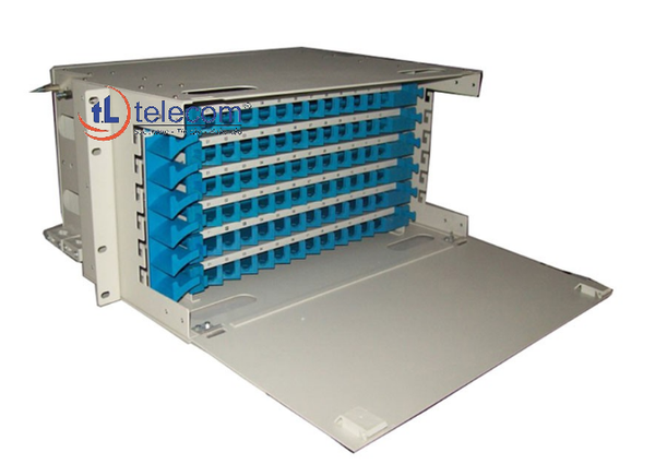 Giá phối quang ODF khay trượt gắn Rack Module 19 inch 72 core chuẩn SC