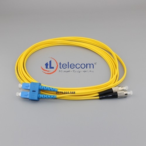 Dây nhảy quang patchcord SC-FC Singlemode duplex 3m, 5m...