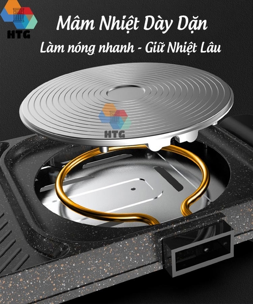 Bếp lẩu nướng 2 trong 1 thế hệ mới, nồi lẩu 2 ngăn tách rời - Top 10 Bếp lẩu nướng hai trong một chất lượng và tiện dụng nhất hiện nay 23