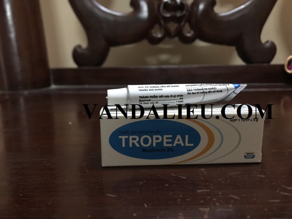 TROPEAL (MUPIROCIN 2%) 5G. THUỐC MỠ KHÁNG KHUẨN