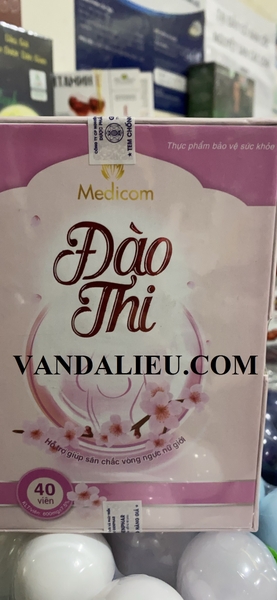 SẢN PHẨM HỖ TRỢ TĂNG KÍCH THƯỚC VÒNG MỘT , SĂN CHẮC , TỰ NHIÊN - VIÊN UỐNG NỞ NGỰC ĐÀO THI ( HỘP 40 VIÊN )