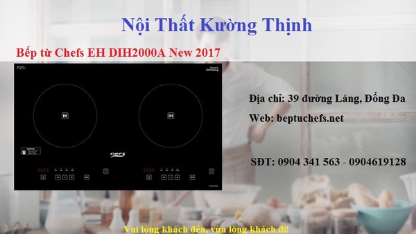 Mẫu bếp từ chefs mới năm 2017