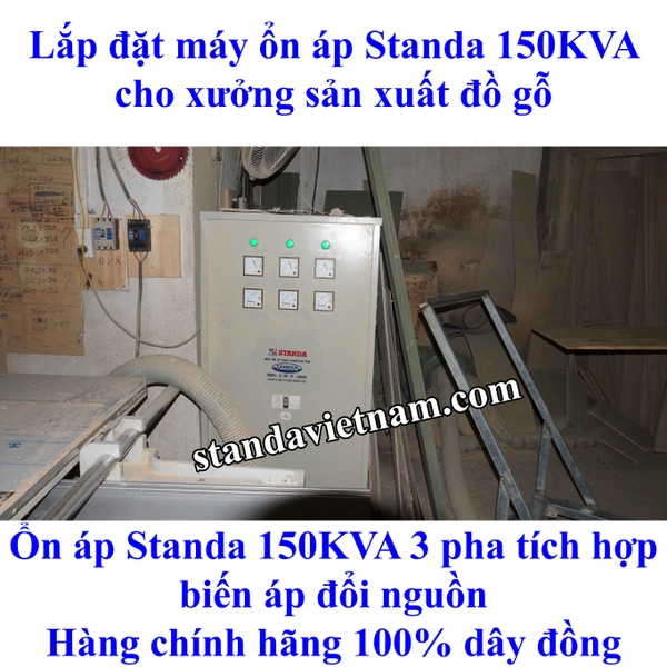 Lắp đặt ổn áp Standa 3 pha cho xưởng sản xuất đồ gỗ