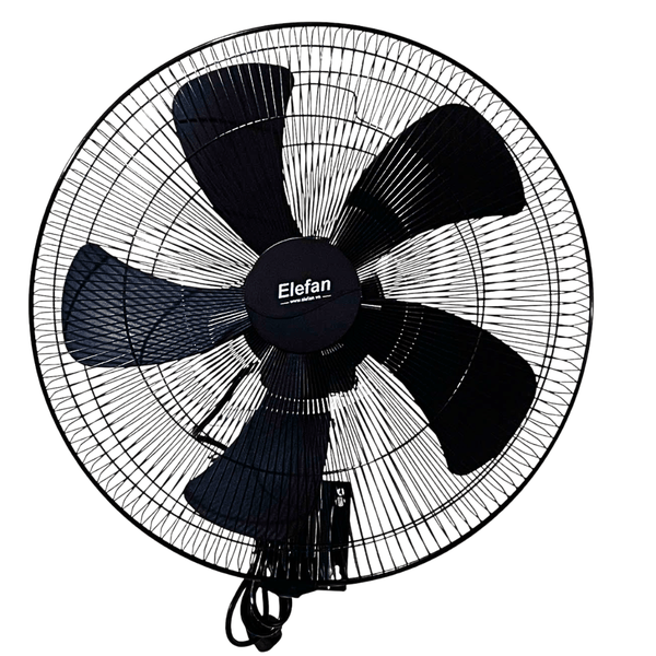 T5005 Quạt treo tường công nghiệp thân sắt cánh 50cm 5 lá 2 dây kéo loại mới