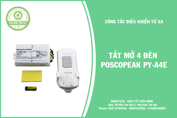 Công tắc điều khiển 4 đèn Poscopeak