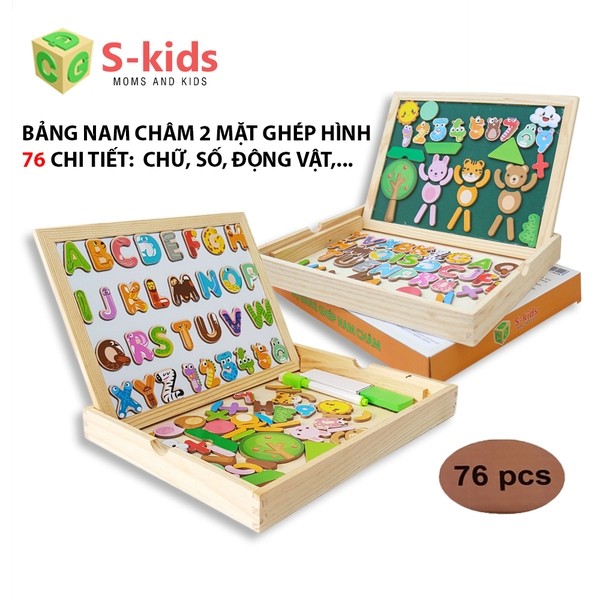 Bảng gỗ ghép hình nam châm