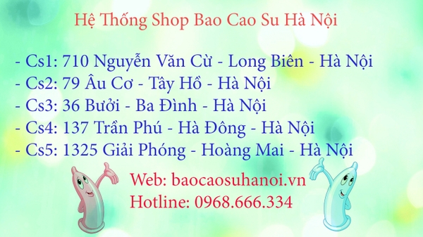 địa chỉ bán bao cao su gân gai bi khủng hà nội