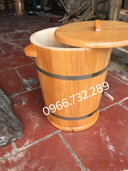 thùng gỗ đựng gạo 30kg
