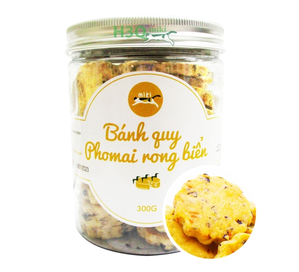 H3Q Miki Cheese & Seaweed Butter Cookies 300g Jar
