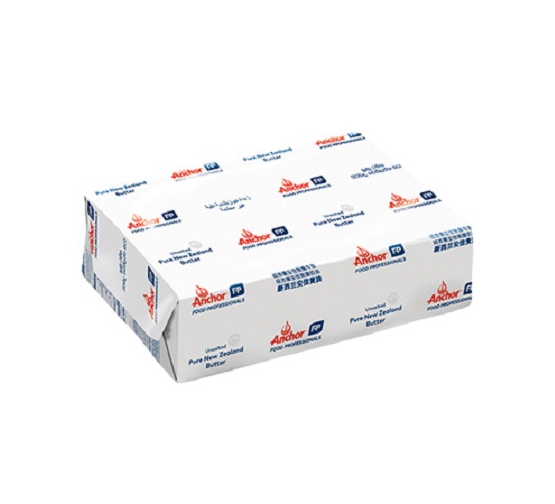 Anchor Unsalted Pure New Zealand Butter 5kg 25kg Block