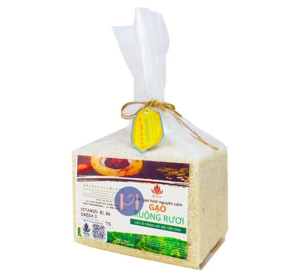 RUECO Plain White Milled Whole Grain Rice (From Ragworm Paddy Fields) 2kg Bag