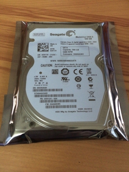 Thay ổ cứng HDD laptop 750 GB 5400 RPM 