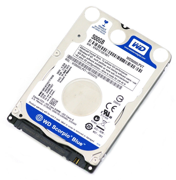 Thay ổ cứng HDD laptop Western  500GB 5400RPM 