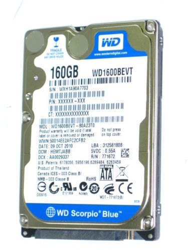 Thay ổ cứng HDD laptop160GB 