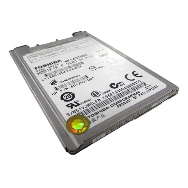 Thay ổ cứng HDD laptopToshiba MK1633GSG 160GB