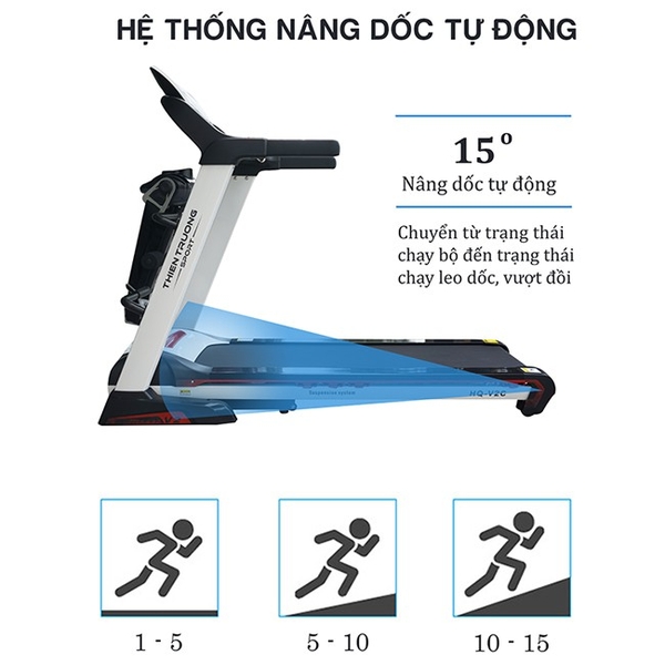 Độ dốc máy chạy bộ HQ-V2C