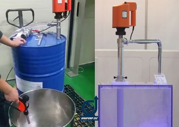 Ứng dụng bơm thùng phuy trục vít Cheonsei