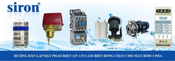 Cảm biến dòng chảy relay an toàn phao điện chống quá tải máy bơm 3 pha Cảm biến dòng chảy relay an toàn phao điện chống quá tải máy bơm 3 pha