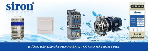Cách đấu 2 phao điện cho máy bơm nước có sử dụng relay chuyển nguồn Cách đấu 2 phao điện cho máy bơm nước có sử dụng relay chuyển nguồn