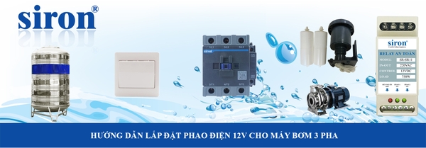 Công tắc bật cưỡng bức máy bơm nước 3 pha chống cạn relay phao điện Công tắc bật cưỡng bức máy bơm nước 3 pha chống cạn relay phao điện
