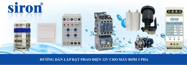Chuyển nguồn cho phao điện chống giật bể nước thải ngầm máy bơm 3 pha Chuyển nguồn cho phao điện chống giật bể nước thải ngầm máy bơm 3 pha