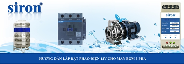 Cách lắp chuyển nguồn cho máy bơm nước công suất lớn qua khởi động từ Cách lắp chuyển nguồn cho máy bơm nước công suất lớn qua khởi động từ