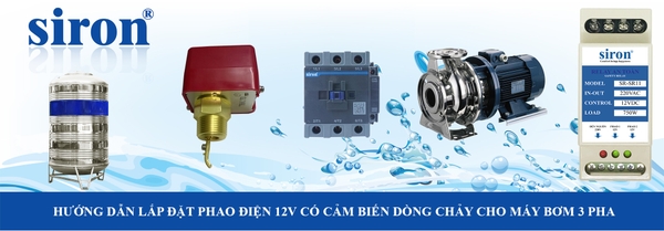 Công tắc chống giật điện chuyển nguồn 12V bằng relay an toàn bơm 3 pha Công tắc chống giật điện chuyển nguồn 12V bằng relay an toàn bơm 3 pha