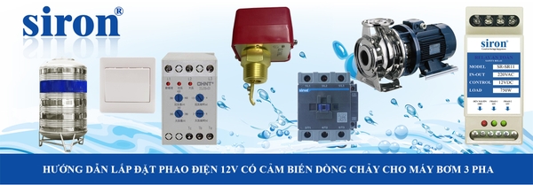 Cách đấu phao điện cho máy bơm 3 pha công suất lớn bằng phao nguồn 12V Cách đấu phao điện cho máy bơm 3 pha công suất lớn bằng phao nguồn 12V