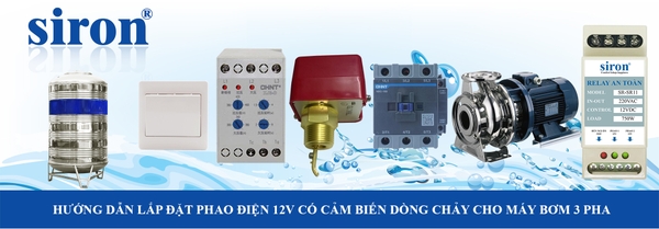 Công tắc bật cưỡng bức cho máy bơm tự động có cảm biến dòng chảy 3 pha Công tắc bật cưỡng bức cho máy bơm tự động có cảm biến dòng chảy 3 pha
